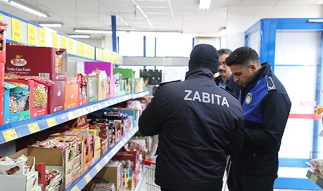 Zabıta takımlarından zincir marketlere kontrol