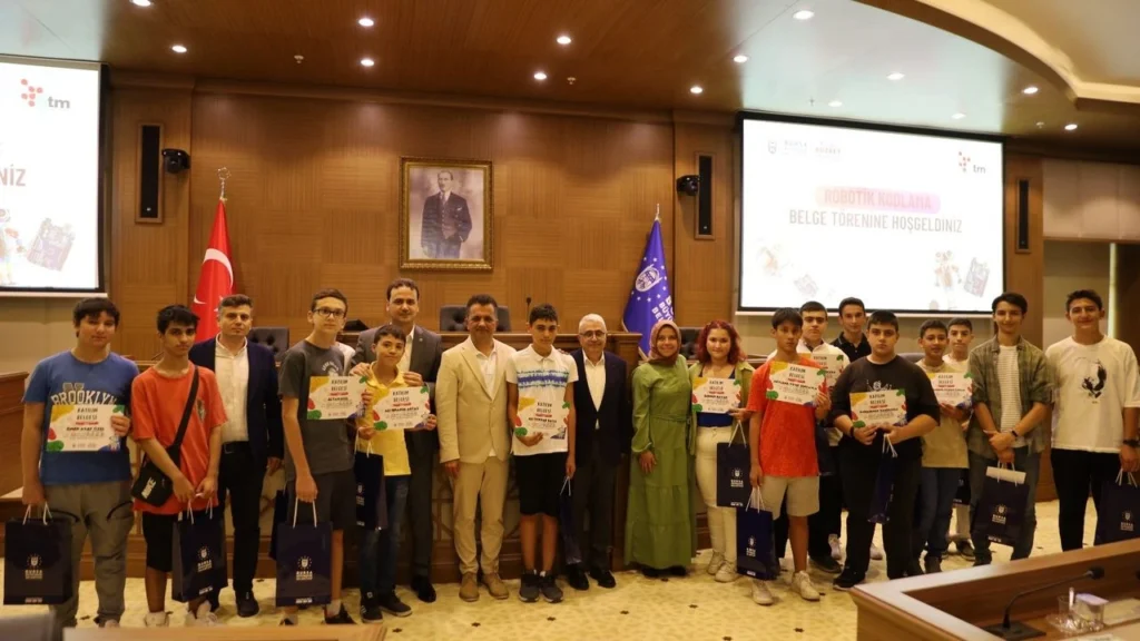 Robotik kodlamada sertifika heyecanı