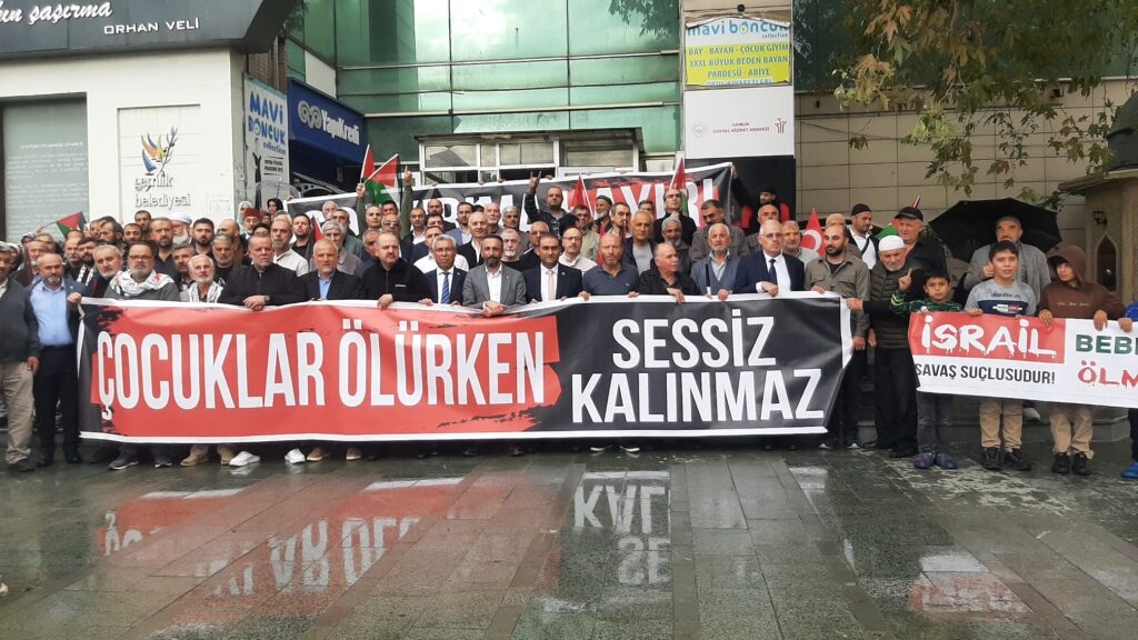 Gemlik’teki Gazze’ye Destek Çadır Nöbeti Devam Ediyor