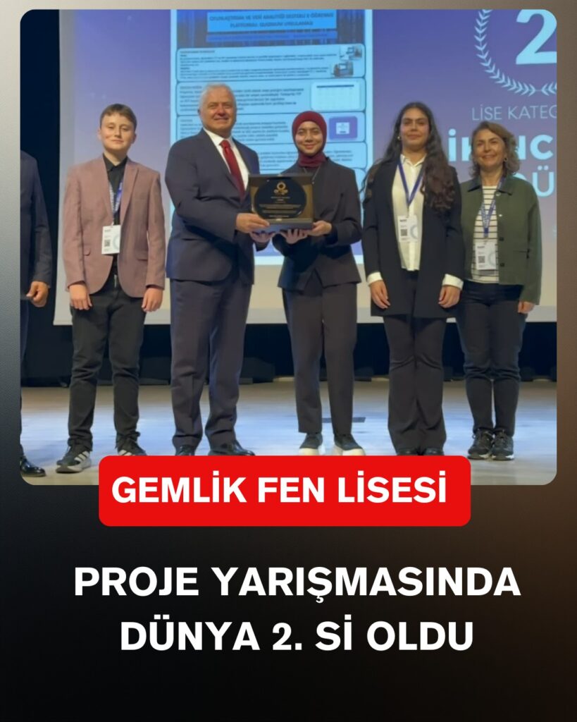 Gemlik Fen Lisesi, Uluslararası Ar-Ge Proje Pazarı’nda Lise Kategorisi 2.si Oldu