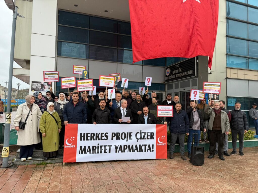 Gemlik’te Saadet Partisi’nden Deviren’e Vaat Eleştirisi