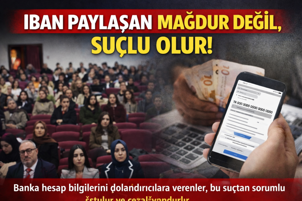 IBAN PAYLAŞAN MAĞDUR DEĞİL, SUÇLU OLUR!