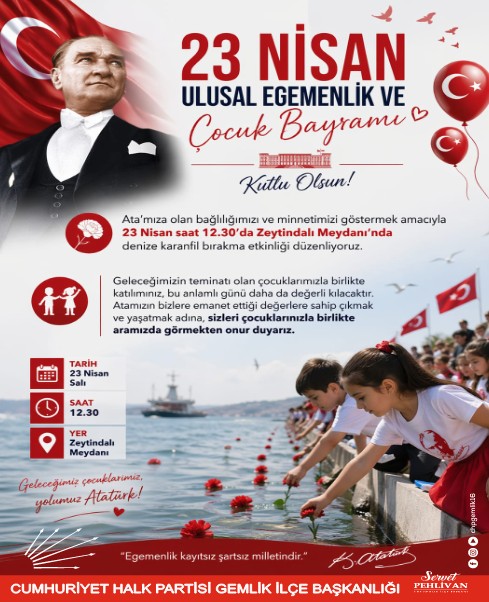 CHP’den Denize Karanfil Bırakma Etkinliğine Davet