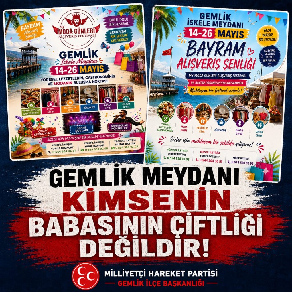 GEMLİK MEYDANI KİMSENİN BABASININ ÇİFTLİĞİ DEĞİLDİR!