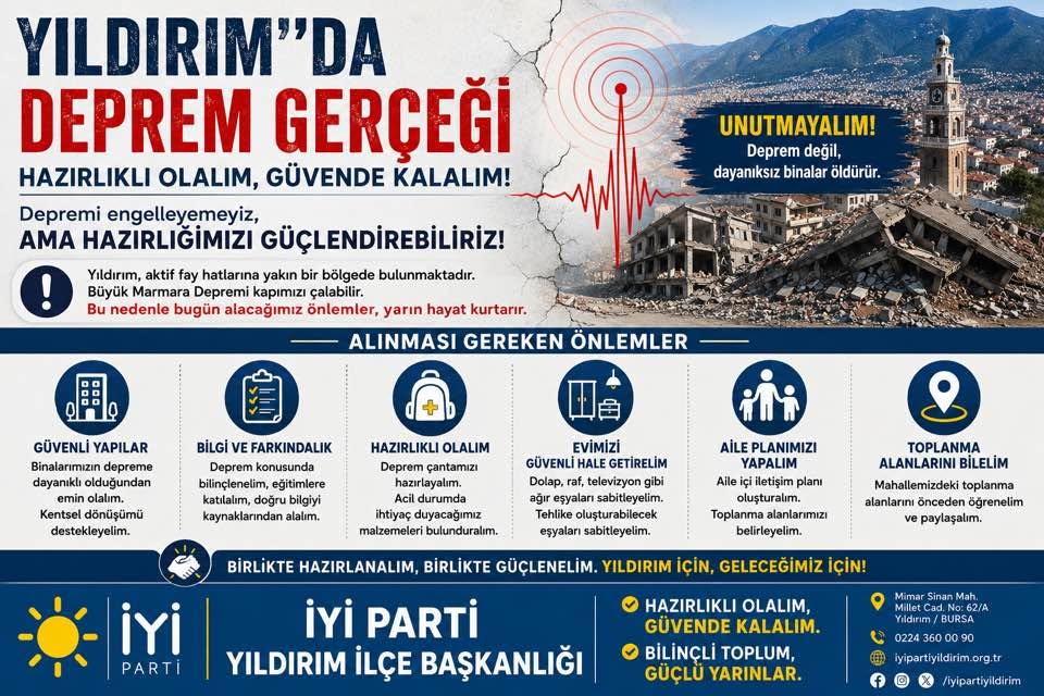 İsmail Seyis’ten Yıldırım İçin Deprem Uyarısı: “Deprem Bizi Vurmadan Önlemimizi Alalım”