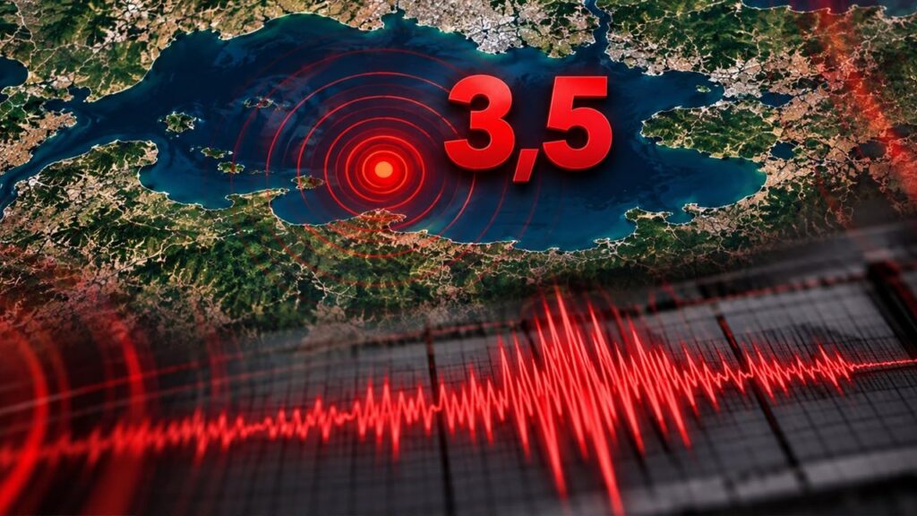 GEMLİK’TE HİSSEDİLEN DEPREMİN MERKEZ ÜSSÜ MARMARA DENİZİ!